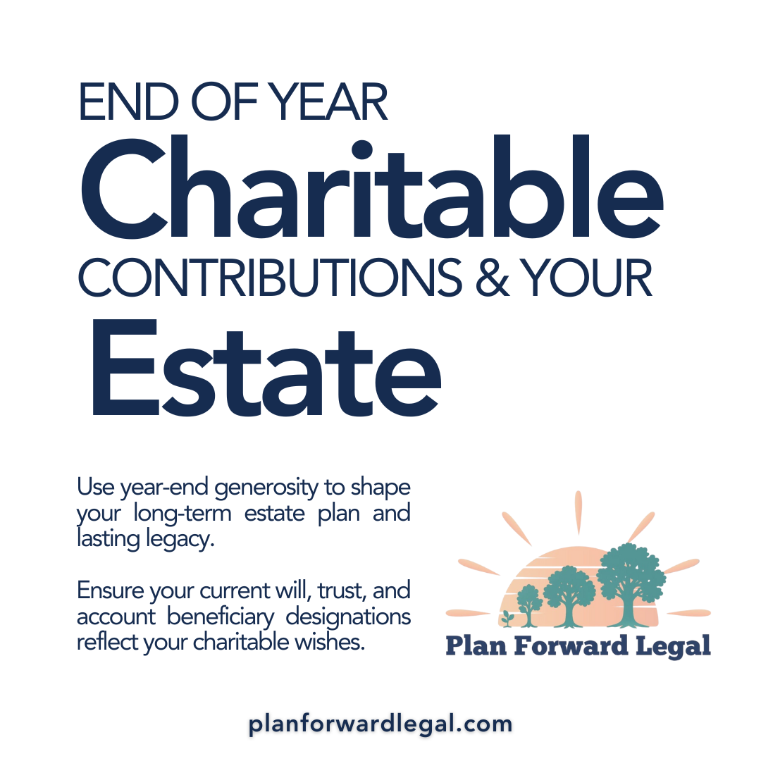 End-of-Year Charitable Contributions and Estate Planning